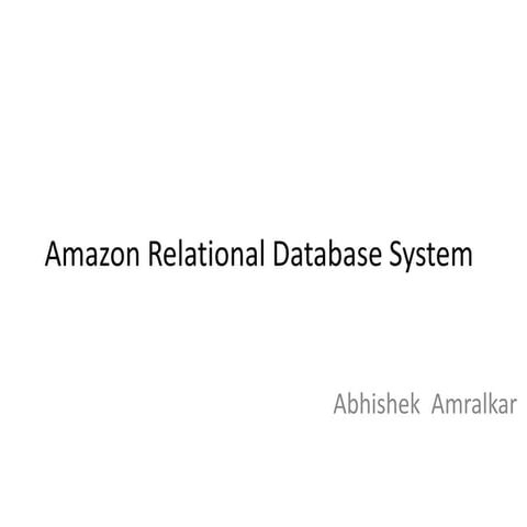 Amazon rds