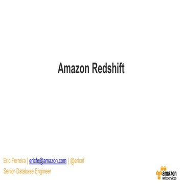 Introducao ao Amazon Redshift