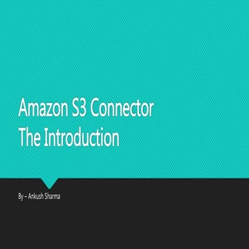 Amazon s3 connector | PPT