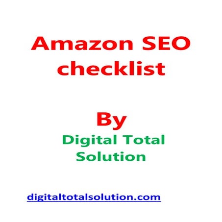 Amazon SEO checklist.pdf
