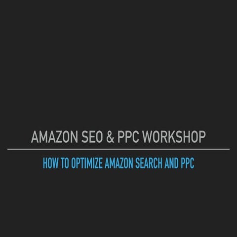 Amazon SEO & Sponsored Product Campaigns 