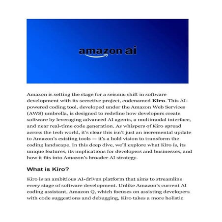 Amazon’s Kiro The AI Coding Revolution Unveiled.pdf