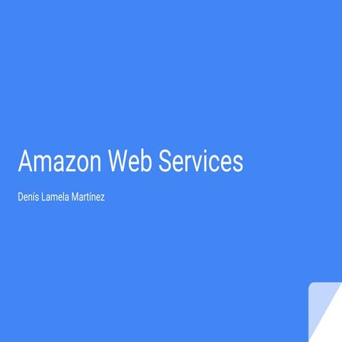Amazon Web Services AWS | PDF