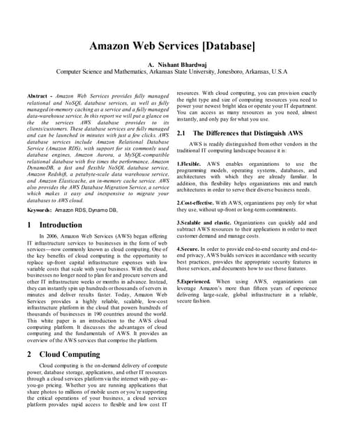 Amazon web services