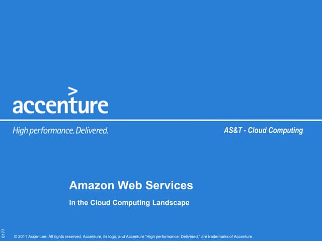 Amazon web services in the cloud computing landscape