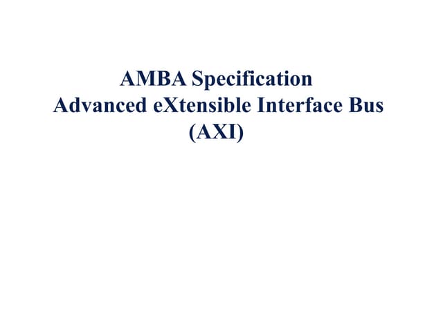axi protocol