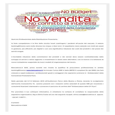 Ambasciatori della consulenza finanziaria pura
