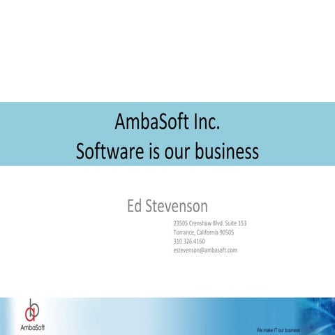 Ambasoft Presentation Master 2010 Final  2