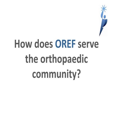 Presentation for OREF Ambassadors | PPTX
