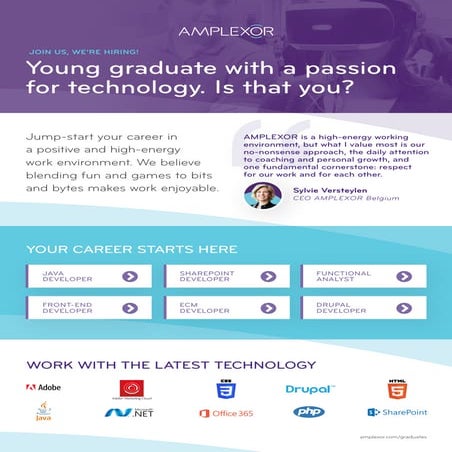 AMPLEXOR | Career opportunities for graduates in Belgium