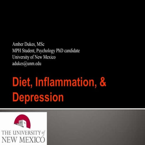 AHS13 Amber Dukes — Diet, Inflammation, and Depression 