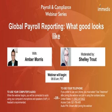 Payroll & Compliance: Global Payroll Reporting - What Good Looks Like