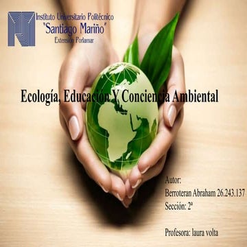 Ecologia, Educacion y Conciencia Ambiental