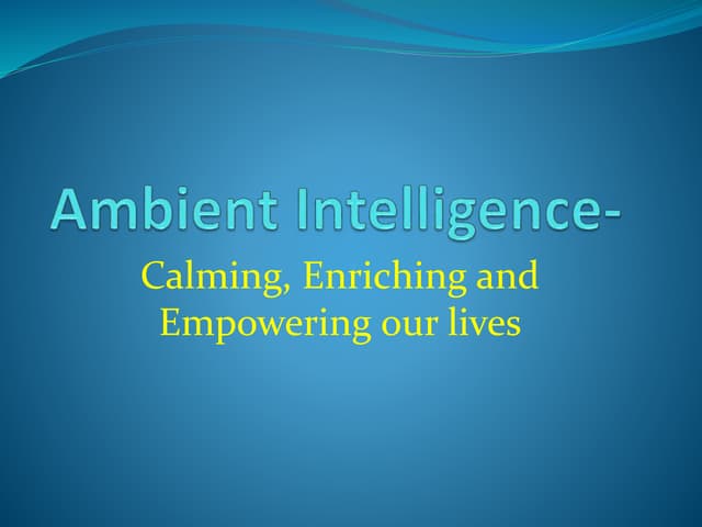 Ambient computing spk