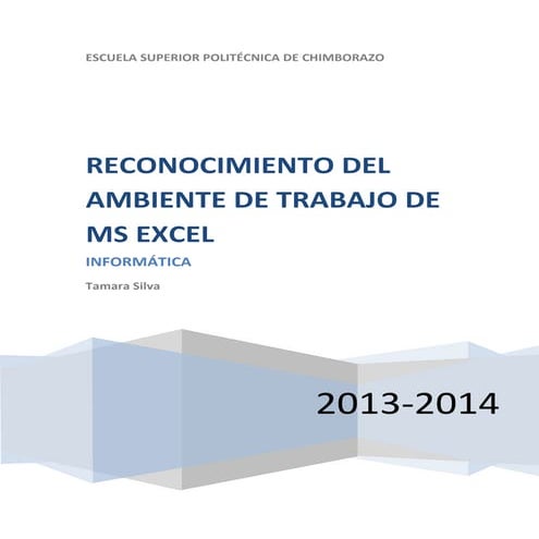 Ambiente de trabajo excel.infotami