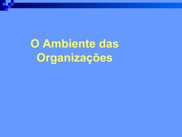 Ambiente Organizacoes