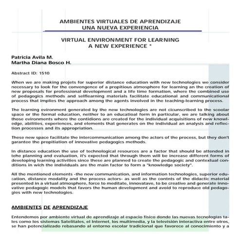 Ambientes de aprendizaje