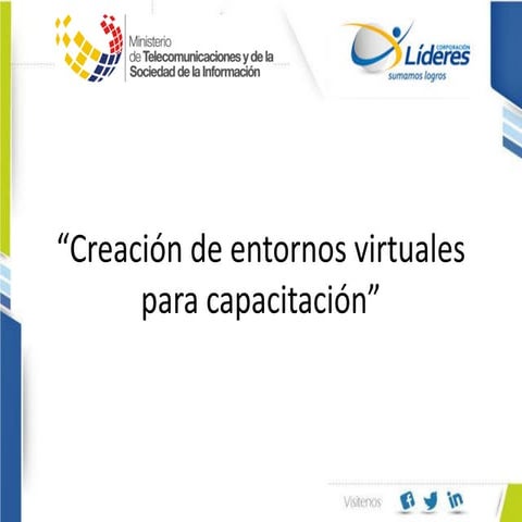 Ambientes virtuales para capacitación