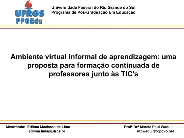 Ambiente Virtual Informal De Aprend...