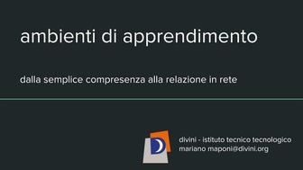 Ambienti di apprendimento