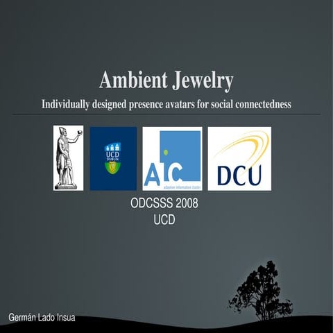 Ambient Jewelry Presentation Slides German Lado Insua
