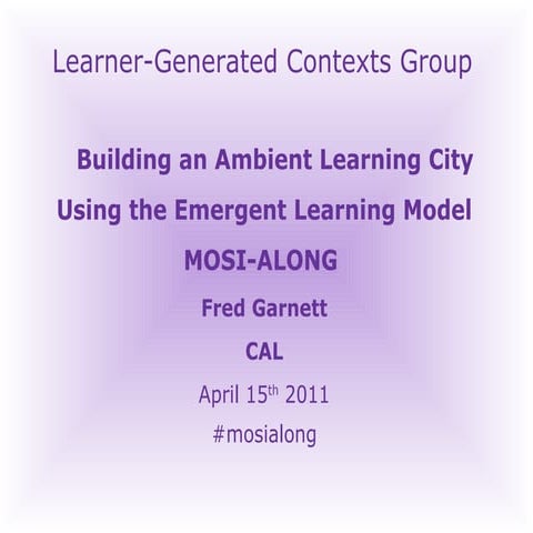Ambient Learning City