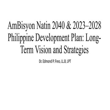 Ambisyon Natin 2040 PARA SA PILIPINAS NATEN | PPTX