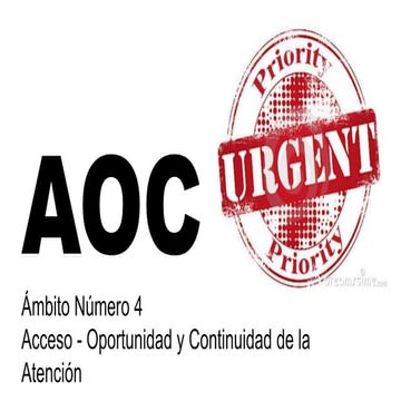 Ambito 4 aoc acceso oportunidad y continuidad