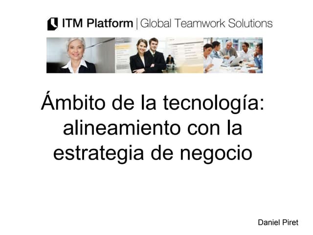 Ámbito de la tecnología: alineamien...
