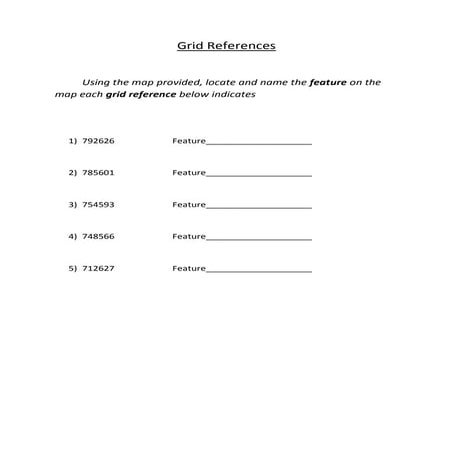 Outdoor Education Worksheet- Maps | DOCX