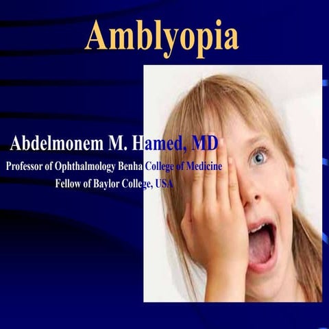 Amblyopia
