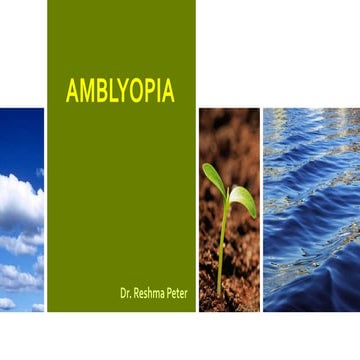 Amblyopia