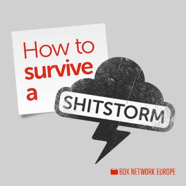How to survive a social media communication crisis (shitstorm) by Box Network...