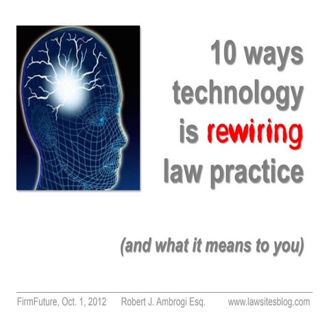 10 Ways Technology is Rewiring Law Practice