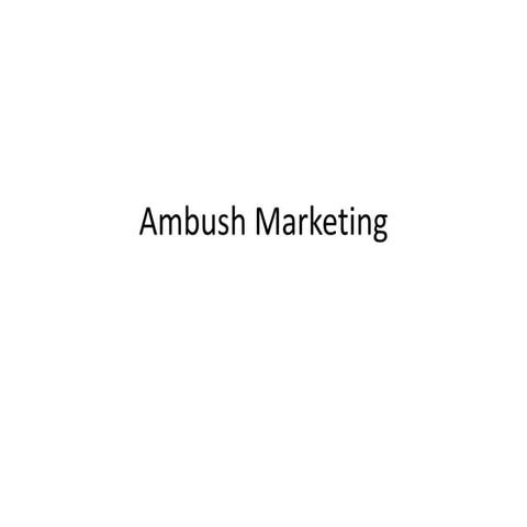 Ambush marketing