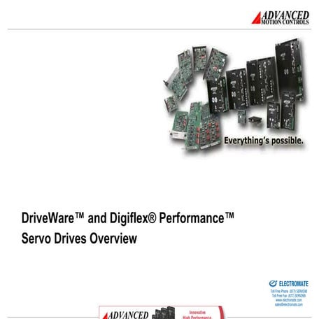 Advanced Motion Controls  drive ware and digiflex product overview march 2009