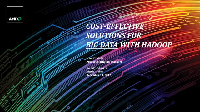 Cutting Big Data Down to Size with AMD and Dell