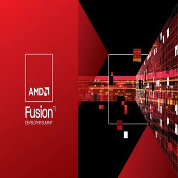 AMD Fusion Developer SUmmit