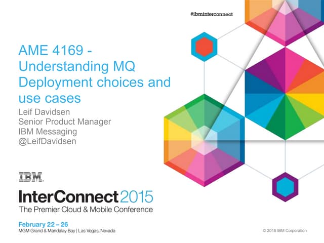 Understanding mq deployment choices and use cases