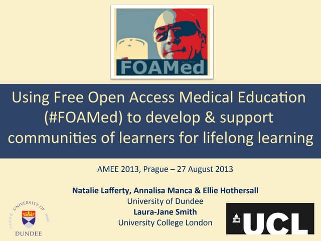 AMEE 2013 FOAMed Workshop
