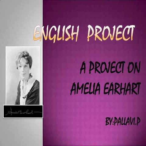 Amelia earhart powerpoint (2) | PPT