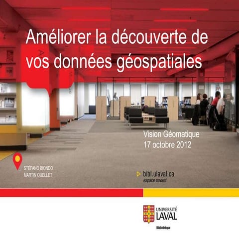 Améliorer la découverte de vos données géospatiales