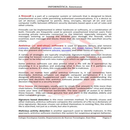 Amenazas Informática