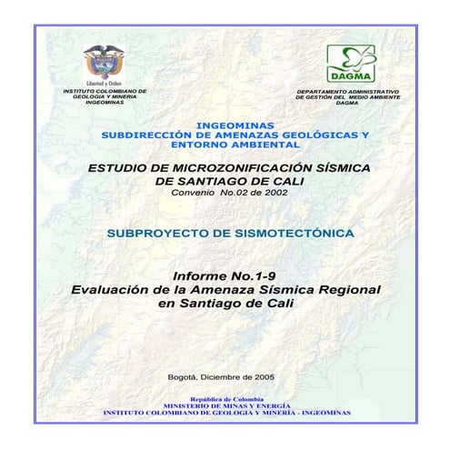 Amenaza sismica en Cali