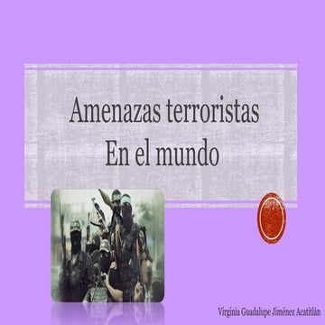 Amenazas terroristas en el mundo