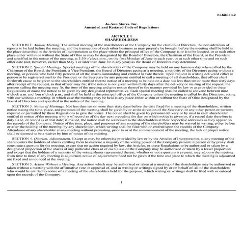 Sample Articles of Association | DOC