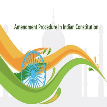 Amendment of indian constitution.