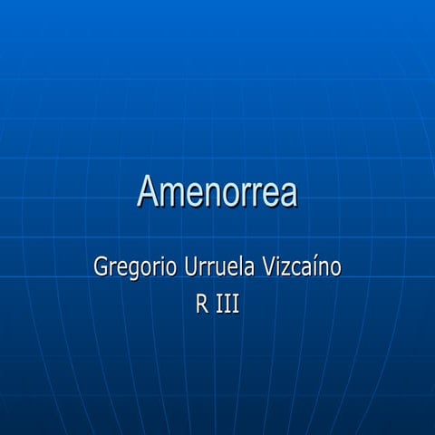 Amenorrea, 