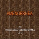 Amenorrhea ppt