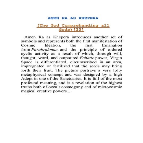 Amen ra as khepera | DOCX